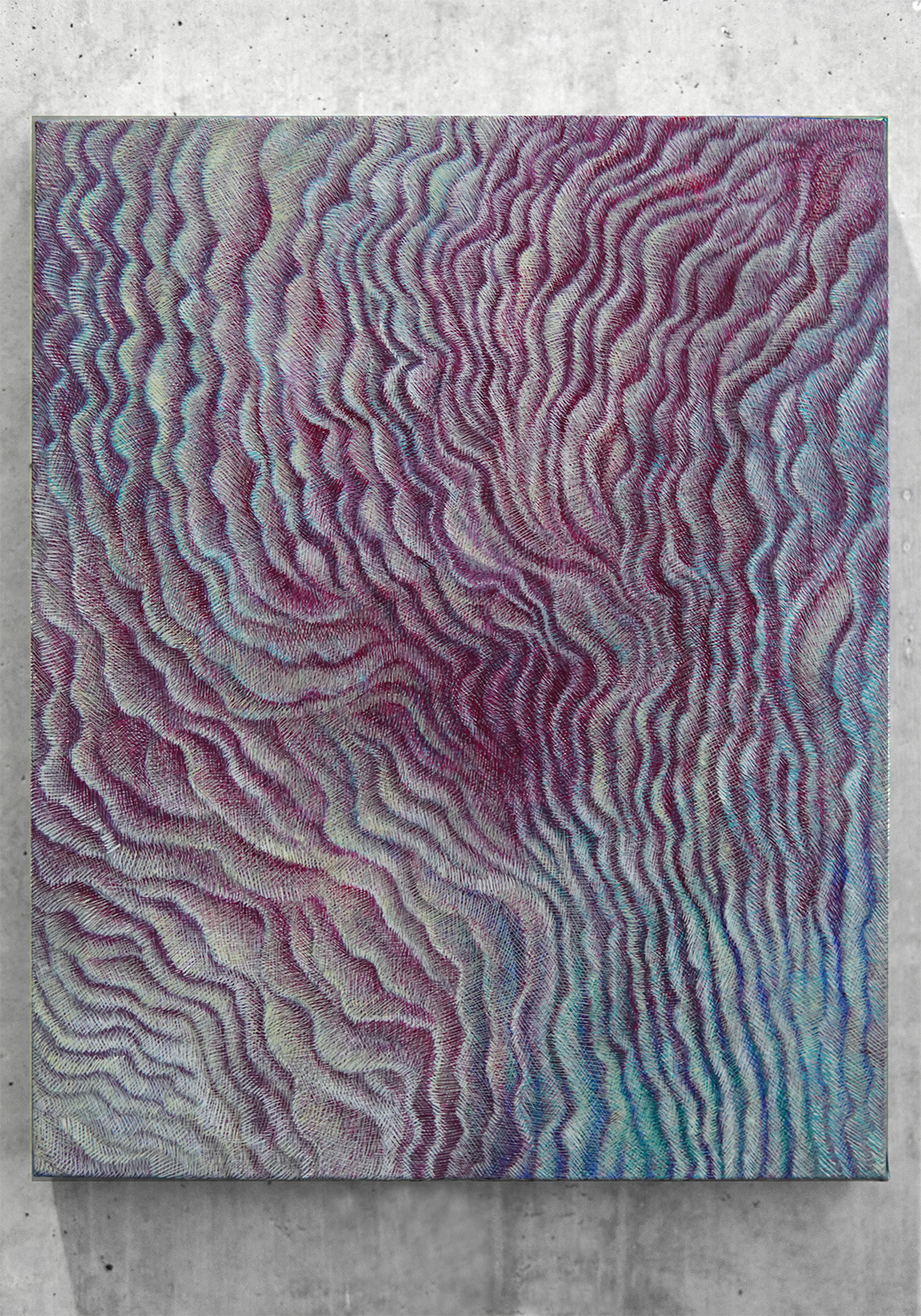 深宇宙の花 Flower of Deep Space 2026 27.3x22cm acrylic on canvas正面画像