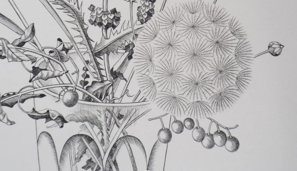 Kiyoshi HASEGAWA: Wildflowers in a Glass (Autumn)ルーブル美術館カルコグラフィー、サムネ