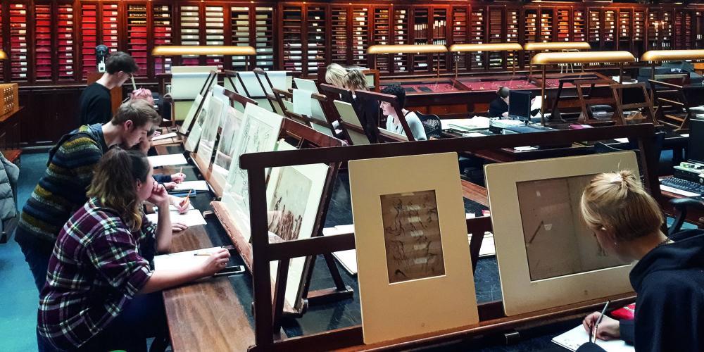 The British Museum, The Prints and Drawings Study Room.